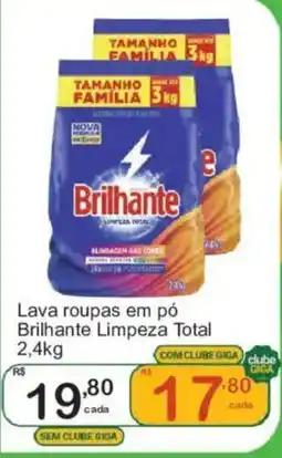 Giga Atacado Lava roupas em pó Brilhante Limpeza Total oferta