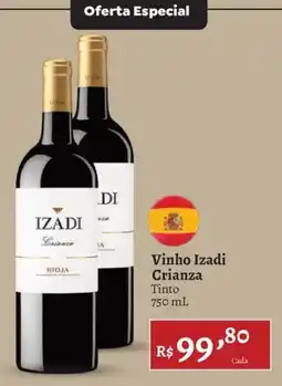 Novo Atacarejo Vinho Izadi Crianza Tinto oferta