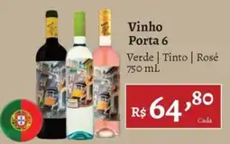 Novo Atacarejo Vinho Porta 6 Verde | Tinto | Rosé oferta
