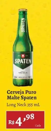 Novo Atacarejo Cerveja Puro Malte Spaten oferta