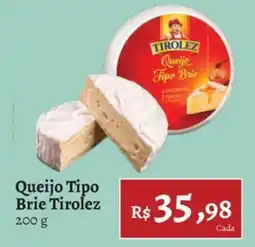 Novo Atacarejo Queijo tipo brie tirolez oferta