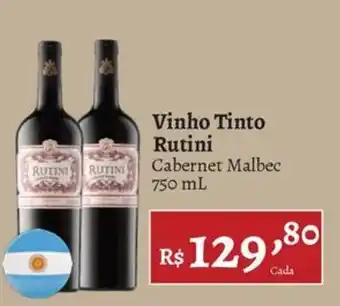 Vinho Tinto Rutini Cabernet Malbec