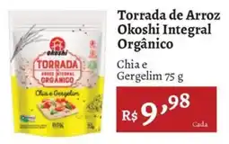 Novo Atacarejo Torrada de Arroz Okoshi Integral Orgânico oferta