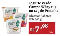 Novo Atacarejo Iogurte Verde Campo Whey de Proteína oferta