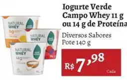 Novo Atacarejo Iogurte Verde Campo Whey oferta