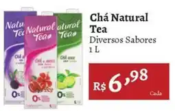 Novo Atacarejo Chá Natural Tea Diversos Sabores oferta