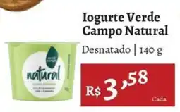 Novo Atacarejo Iogurte Verde Campo Natural Desnatado oferta