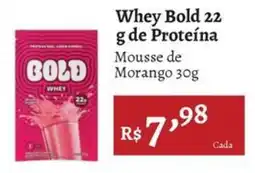 Novo Atacarejo Whey bold mousse de morango oferta