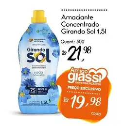 Giassi Supermercados Amacianete concentrado girando sol 1,5l oferta