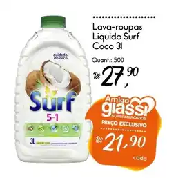 Giassi Supermercados Lava-roupas Líquido Surf Coco 3l oferta
