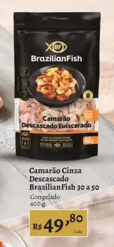 Novo Atacarejo Camarão cinza descascado Brazilian Fish oferta
