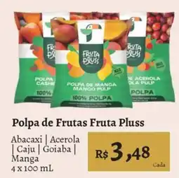 Novo Atacarejo Polpa de Frutas Fruta Pluss oferta