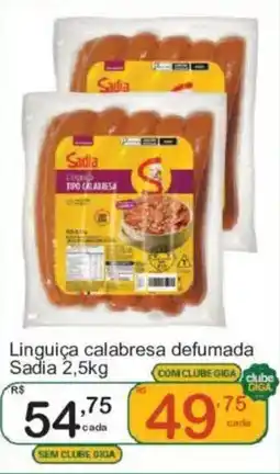 Giga Atacado Linguiça calabresa defumada oferta