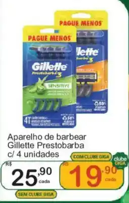 Giga Atacado Aparelho de barbear Gillette Prestobarba oferta