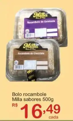 Giga Atacado Bolo rocambole Milla sabores oferta