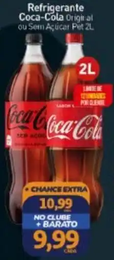 Rede Bom Lugar Refrigerante Coca-Cola Original ou Sem Açúcar oferta