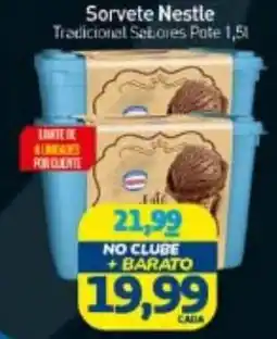 Rede Bom Lugar Sorvete Nestle Tradicional Sabores Pote oferta