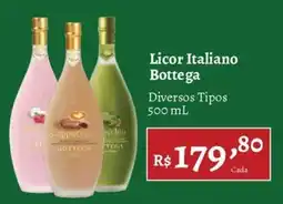 Novo Atacarejo Licor Italiano Bottega oferta