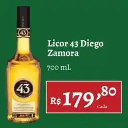 Novo Atacarejo Licor 43 Diego Zamora oferta
