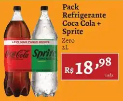 Novo Atacarejo Pack Refrigerante Coca Cola + Sprite Zero oferta