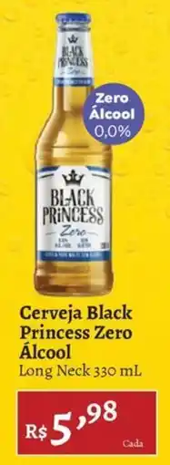 Novo Atacarejo Cerveja Black Princess Zero Álcool oferta