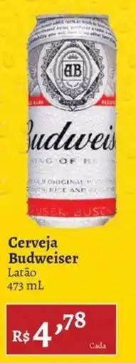 Novo Atacarejo Cerveja Budweiser Latão oferta