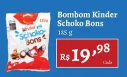 Novo Atacarejo Bombom Kinder Schoko Bons oferta