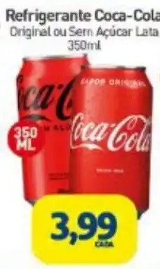Rede Bom Lugar Refrigerante Coca-Cola Original ou Sem Açúcar Lata oferta