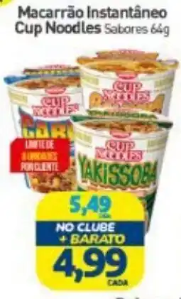 Rede Bom Lugar Macarrão instantâneo cup noodles sabores oferta