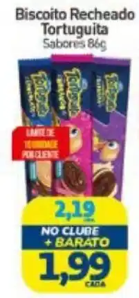 Rede Bom Lugar Biscoito Recheado Tortuguita Sabores 86g oferta