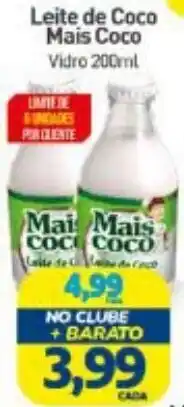 Rede Bom Lugar Leite de Coco Mais Coco Vidro oferta