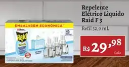 Novo Atacarejo Repelente elétrico líquido raid f 3 oferta