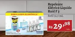 Novo Atacarejo Repelente elétrico líquido raid f 3 oferta