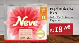 Novo Atacarejo Papel Higiênico Neve oferta