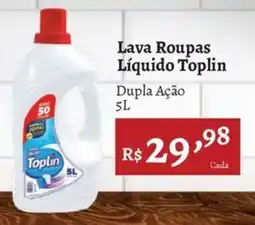 Novo Atacarejo Lava Roupas Líquido Toplin oferta