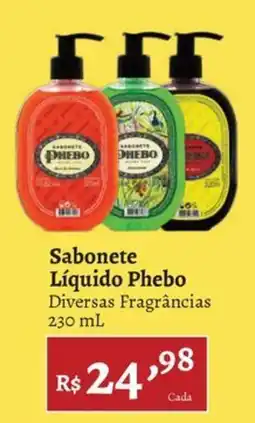 Novo Atacarejo Sabonete Líquido Phebo Diversas Fragrâncias oferta