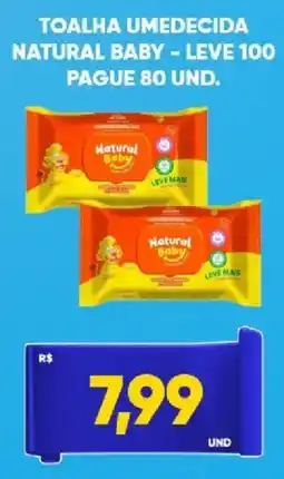 Tatico toalha umedecida natural baby oferta