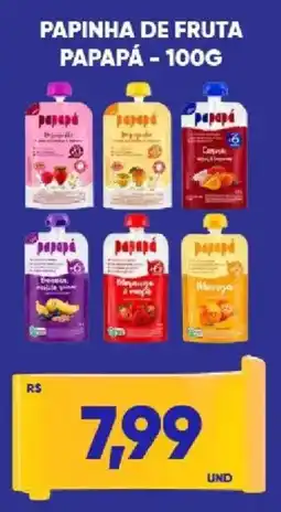 Tatico Papinha de fruta papapá - 100g oferta