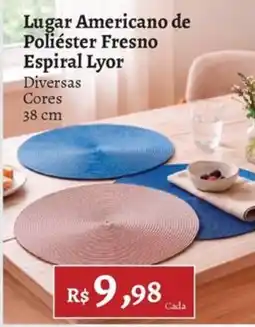 Novo Atacarejo Lugar Americano de Poliéster Fresno Espiral Lyor oferta