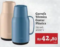 Novo Atacarejo Garrafa Térmica Gostar Plástica oferta