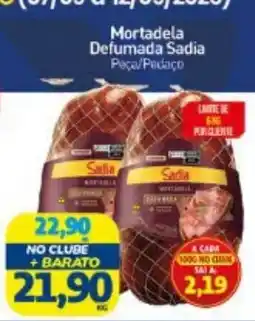 Rede Bom Lugar Mortadela Defumada Sadia oferta