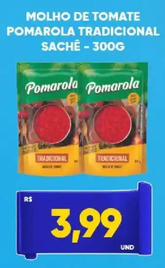 Tatico molho de tomate pomarola tradicional oferta