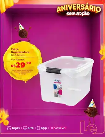 Caixa Organizadora Splash Sanremo