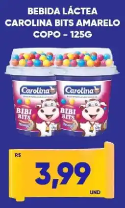 Tatico Bebida láctea carolina bits amarelo copo oferta