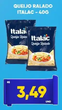 Tatico Queijo ralado italac oferta