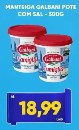 Tatico Manteiga galbani pote com sal oferta
