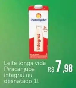 Hiperideal Supermercados Leite longa vida piracanjuba integral ou desnatado oferta