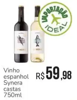 Hiperideal Supermercados Vinho espanhol Synera castas oferta