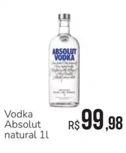 Hiperideal Supermercados Vodka absolut natural oferta