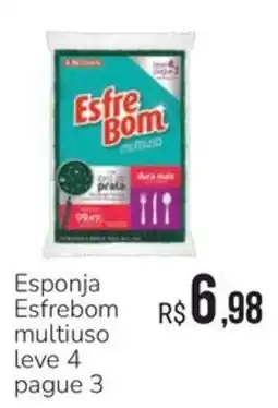 Hiperideal Supermercados Esponja Esfrebom multiuso oferta